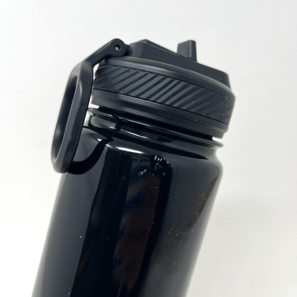 Lululemon Black Straw Lid Sport Bottle 24oz Stainless Steel Water Bottle - Picture 8 of 11